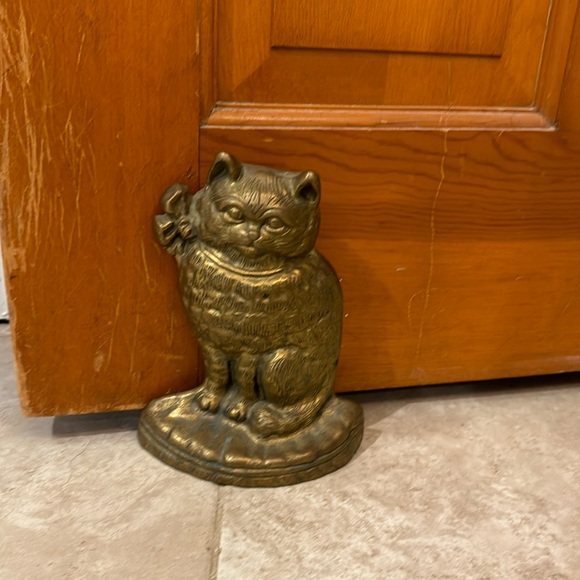 Other - Vintage bronze cat door stopper